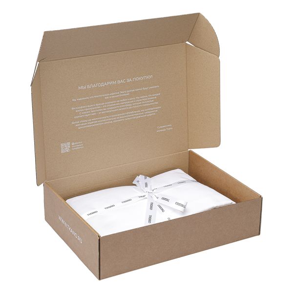 Простыня на резинке из плотного сатина белого цвета из коллекции essential, 160х200х30 см Tkano