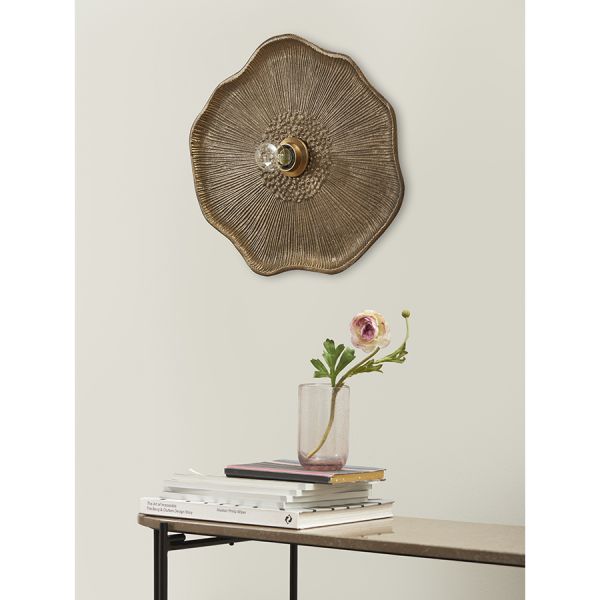 Светильник настенный wildflower, 41х46 см, античная латунь Bergenson Bjorn