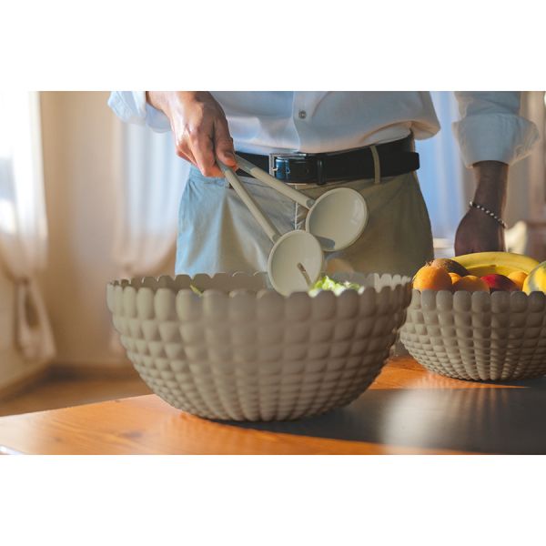 Салатник tiffany 25 см, серо-бежевый Guzzini