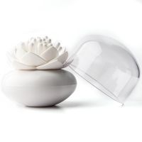 Контейнер для хранения ватных палочек Lotus белый