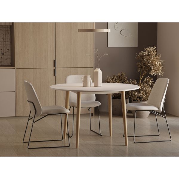 Стул niels рогожка светло-серый