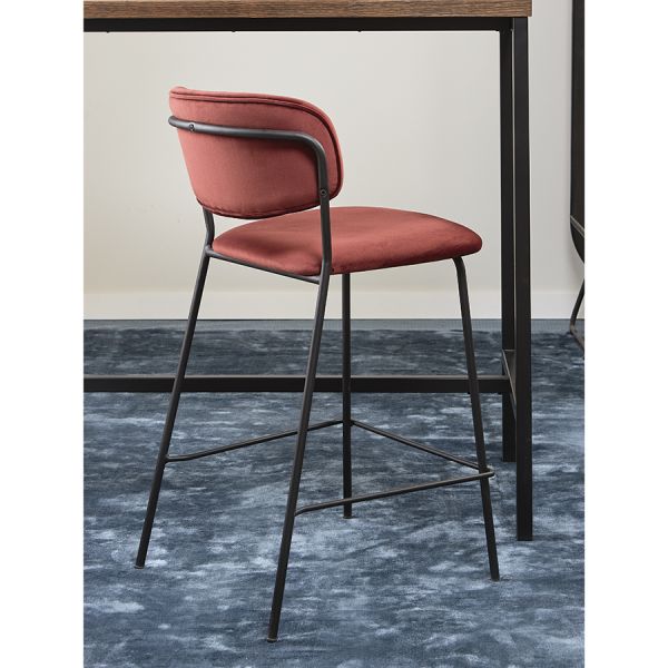 Стул барный eirill, велюр, кирпичный Bergenson Bjorn