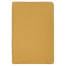 Плед из шерсти цвета охры из коллекции essential, 130х180 см Tkano