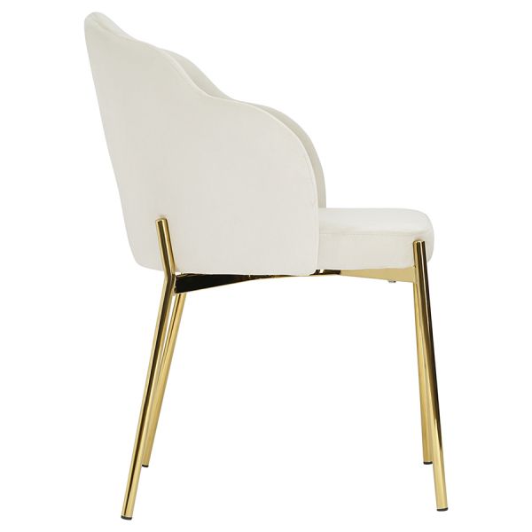 Стул shelly, велюр, молочный Bergenson Bjorn