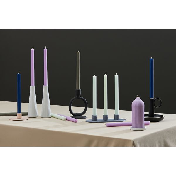 Набор из двух свечей мятного цвета из коллекции edge, 24,5 см Tkano