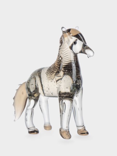 Статуэтка 8х6 см, стекло, коричневая, Лошадка, Horse Anna Lafarg
