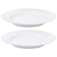 Набор из двух тарелок белого цвета из коллекции edge, 26 см Tkano