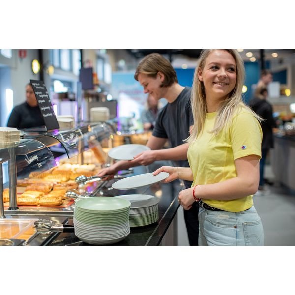 Тарелка обеденная club organic 26 см синяя