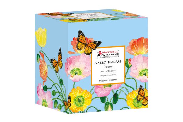 Кружка с подставкой Маки 0,4 л Maxwell & Williams