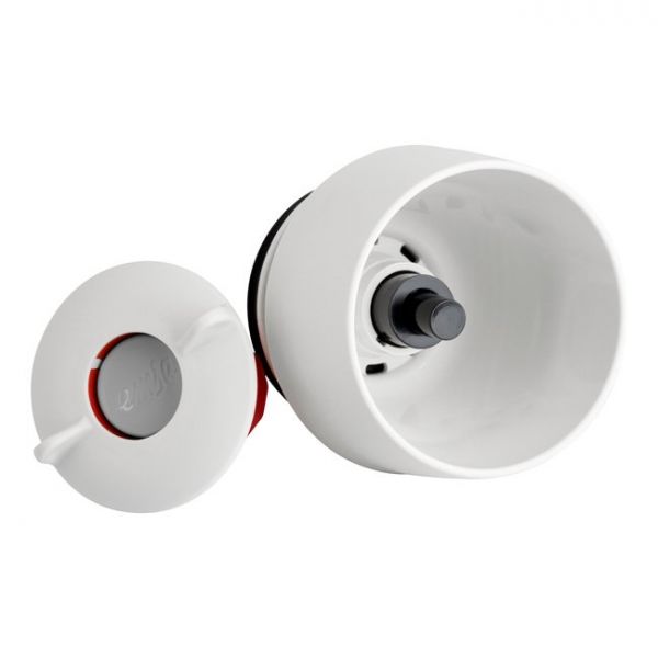 Термокружка 360 мл EMSA TRAVEL MUG WAVES белая 