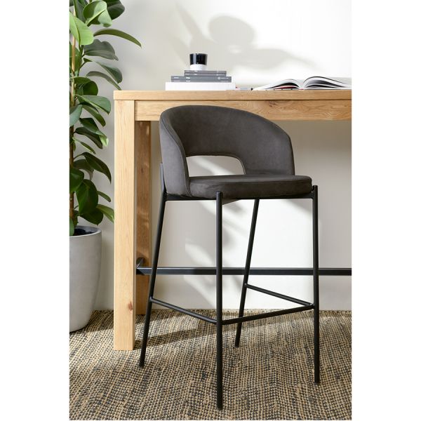 Стул барный horace экозамша темно-серый Berg