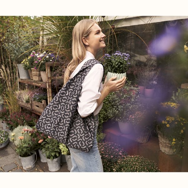 Сумка складная mini maxi shopper signature black