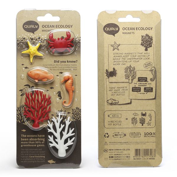 Набор из 6 магнитов для холодильника ocean