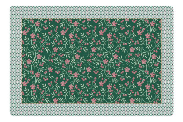 Салфетка под горячее Цветочная фантазия, двухсторонняя, 45х30 см Easy Life