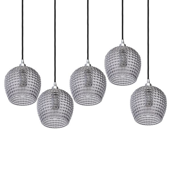 Светильник подвесной каскадный aurora, 110х18 см, серый Bergenson Bjorn