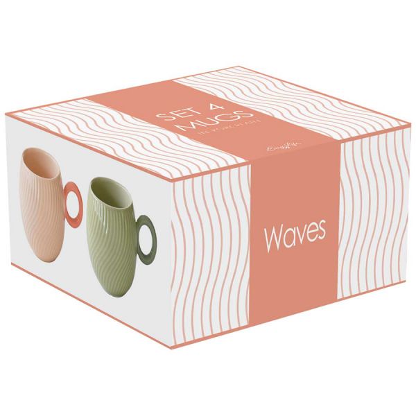 Набор кружек waves, 350 мл, 4 шт Easy Life