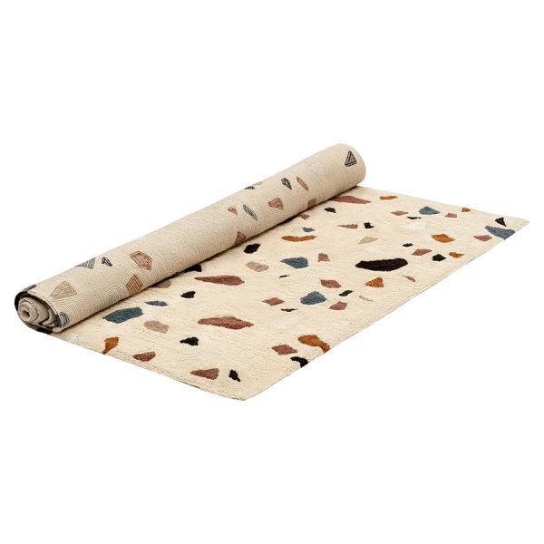 Ковер из хлопка terrazzo poetry из коллекции ethnic 200x300 см Tkano