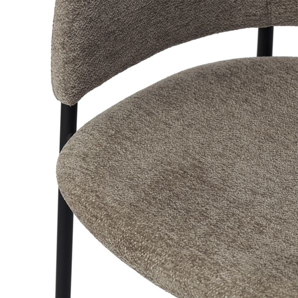 Стул helning, мягкий шенилл, капучино Bergenson Bjorn