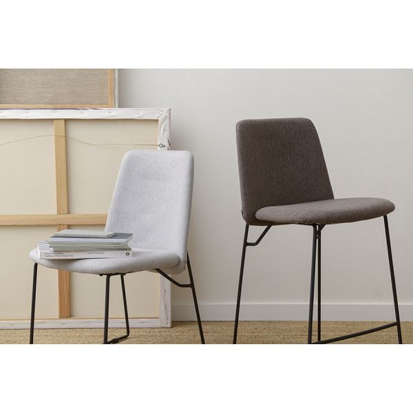 Стул niels рогожка светло-серый