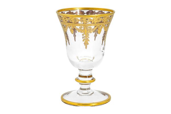 Бокал для вина 200 мл, 4 шт, стекло, золотистый, Versailles Same