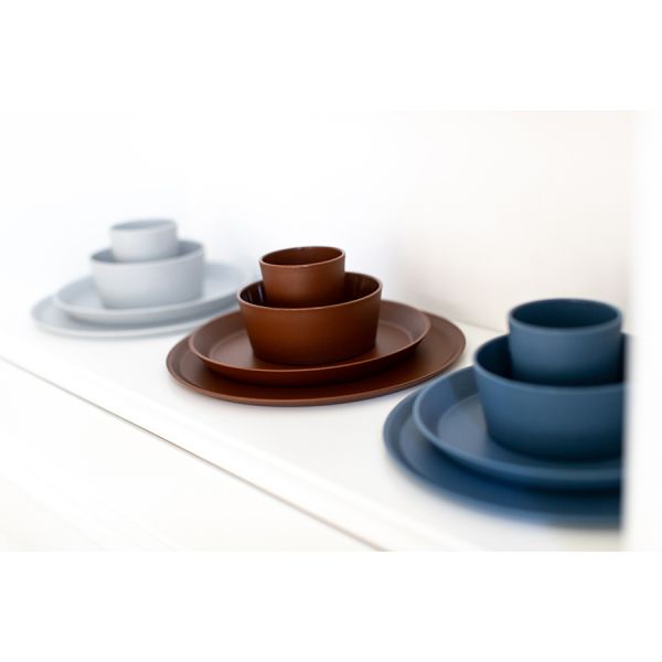 Тарелка connect organic 20,5 см синяя