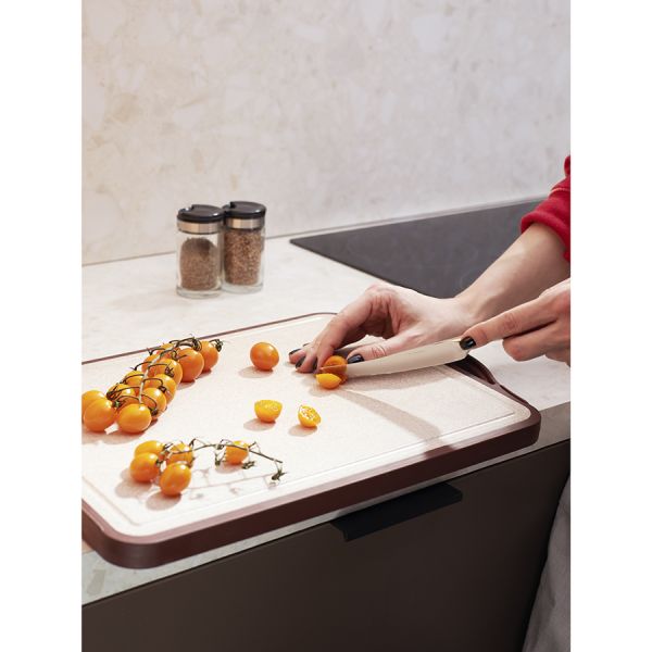 Доска разделочная двусторонняя из пшеничного волокна и черного дерева arlett, 44,5х30,5 см, сливовая Smart Solutions