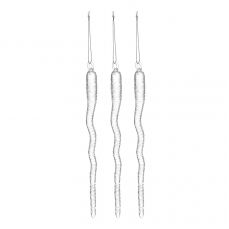 Набор ёлочных украшений melting icicles из коллекции new year essential, 3 шт Tkano