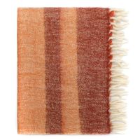 Плед мохеровый over horizon терракотового цвета из коллекции trendy ruffles, 130х180 см Tkano
