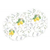 Набор подставок под горячее Цветы и лимоны, 2 шт, 34,5 см Easy Life