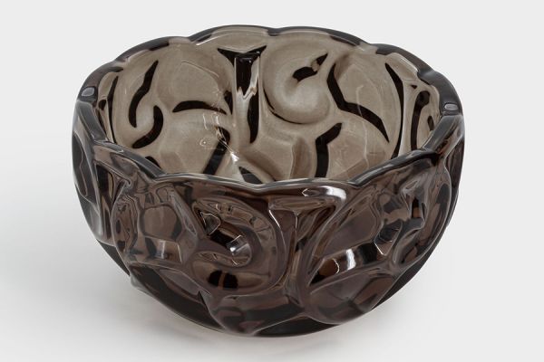 Салатник 19х17 см, 1,5 л, стекло, коричневый, Узоры, Galaxy ANNA LAFARG
