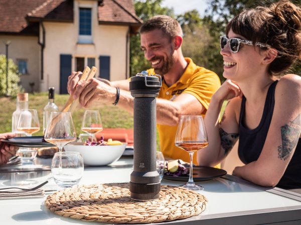 Мельница для перца с подсветкой деревянная 30 см, графит, BBQ, 41526, PEUGEOT,