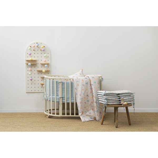 Комплект постельного белья из сатина с принтом animalia world из коллекции tiny world 150х200 см