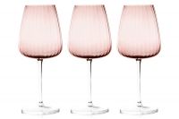 Набор бокалов для вина Opium, розовый, 0,55 л, 6 шт Le Stelle
