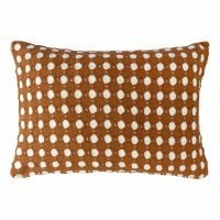 Чехол на подушку из хлопка polka dots карамельного цвета из коллекции essential, 40x60 см Tkano