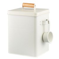 Банка для хранения универсальная irmel 6.2 л, с ложкой, молочная Smart Solutions