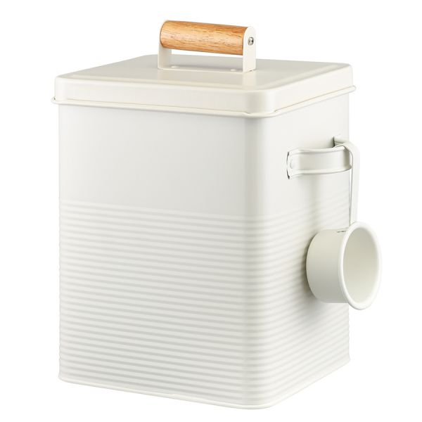 Банка для хранения универсальная irmel 6.2 л, с ложкой, молочная Smart Solutions