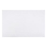 Коврик для ванной с фактурным бортиком белого цвета из коллекции essential, 50х80 см Tkano