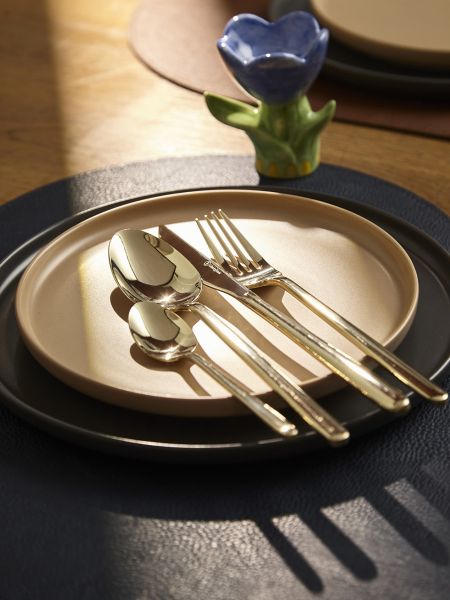 Набор столовых приборов pure на 6 персон, 24 предмета, золотистые глянцевые Liberty Jones