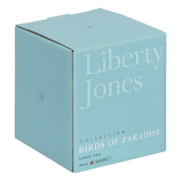 Набор пиал birds of paradise, 190 мл, красные, 2 шт Liberty Jones