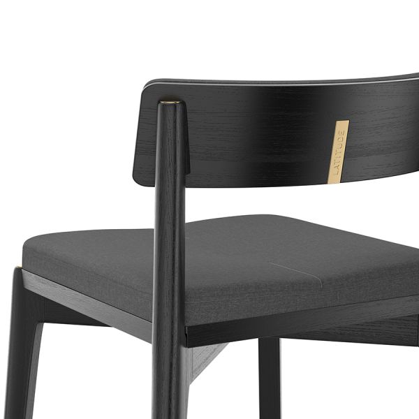 Стул барный aska рогожка черный/темно-серый Latitude