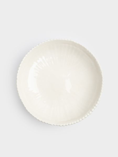 Блюдо на ножке 20х9 см, керамика, белое, Tulip ANNA LAFARG
