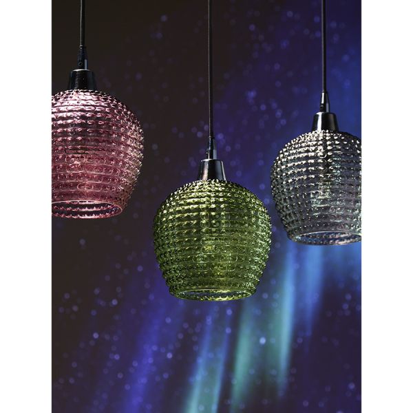 Светильник подвесной каскадный aurora, 65х18 см, сливовый/зеленый/серый Bergenson Bjorn