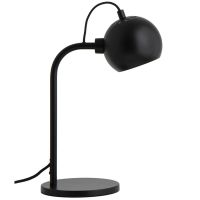 Лампа настольная ball 24х34 см черная матовая