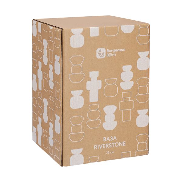 Ваза riverstone, 25 см, жемчужно-серая Bergenson Bjorn