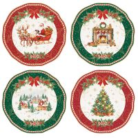 Набор десертных тарелок christmas heritage 20 см, 4 шт Easy Life