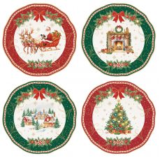 Набор десертных тарелок christmas heritage 20 см, 4 шт Easy Life