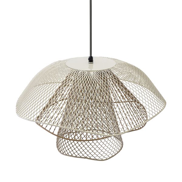 Светильник подвесной vinger, D48х30 см, белый/бежевый/золотой Bergenson Bjorn