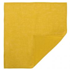 Салфетка сервировочная из стираного льна горчичного цвета из коллекции essential 45х45 см