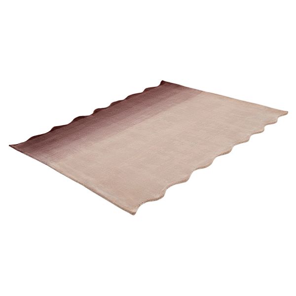 Ковер из шерсти over horizon 200x300 см цвета марсала из коллекции trendy ruffles Tkano