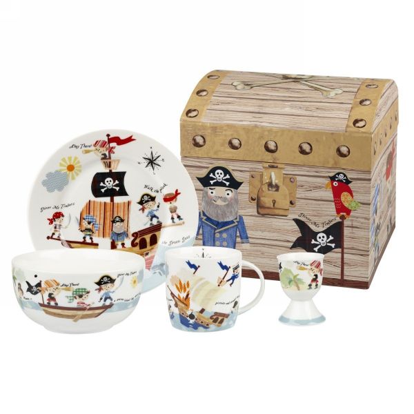 Набор посуды для сервировки CHURCHILL «Пираты» детский 4 предмета в коробке 